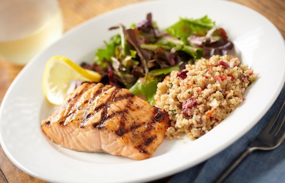 Events - 108 - Beach House Salmon, salad, and quinoa
